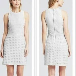 Banana Republic Eyelet Dress 14 Tall White